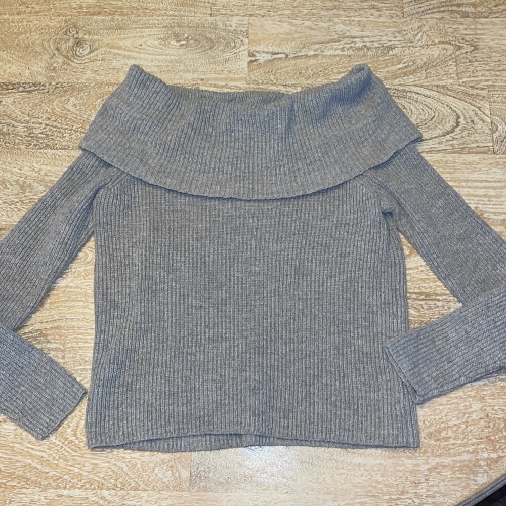 🍁If It Were Me Taupe Off The Shoulder Fold Over